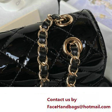 chanel Mirror Calfskin, Calfskin  &  Gold-Tone Metal Mini Flap Bag  &  Star Coin Purse AS4647 Black 2024